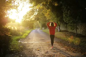 A retiree taking a walk contemplating life insurance retirement planning