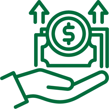 illustration of a hand holding money leaving the hand