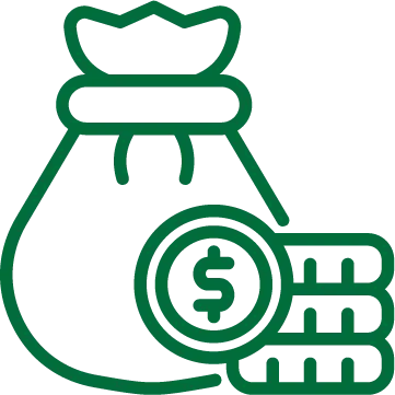 illustration of a bag full of money