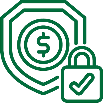 illustration of a shield and a locked padlock
