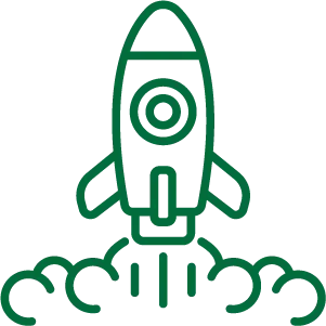 illustration of a rocket taking off